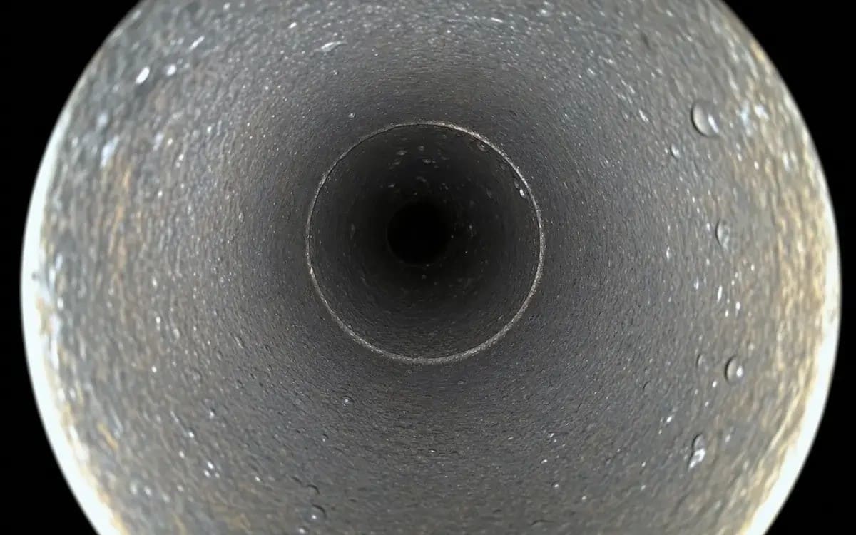 Ferndale kitchen drain after hydro jetting — full 2-inch diameter restored
