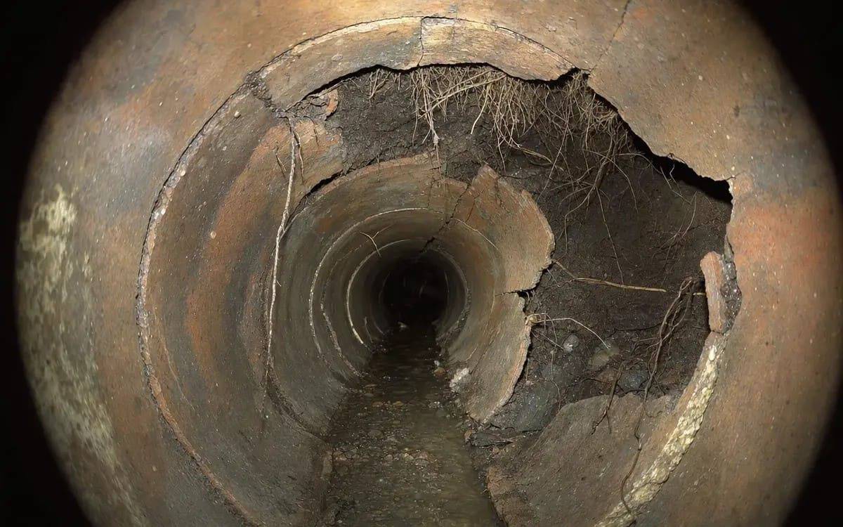 End-of-life clay tile lateral — Birmingham, MI pre-purchase inspection, $725K property